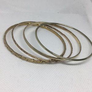 Gold Bracelets set of 4